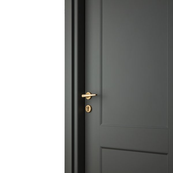 درب داخلی اتاق رنگ سیاه MDF کد D113 - Image 2